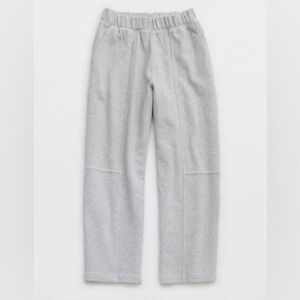 AERIE gray barrel sweatpants